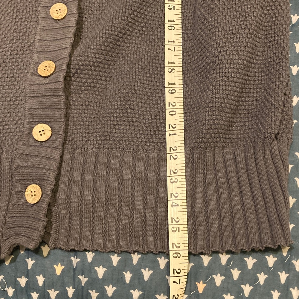 Free People Dark Gray Button-Up Cardigan - Picture 6 of 6